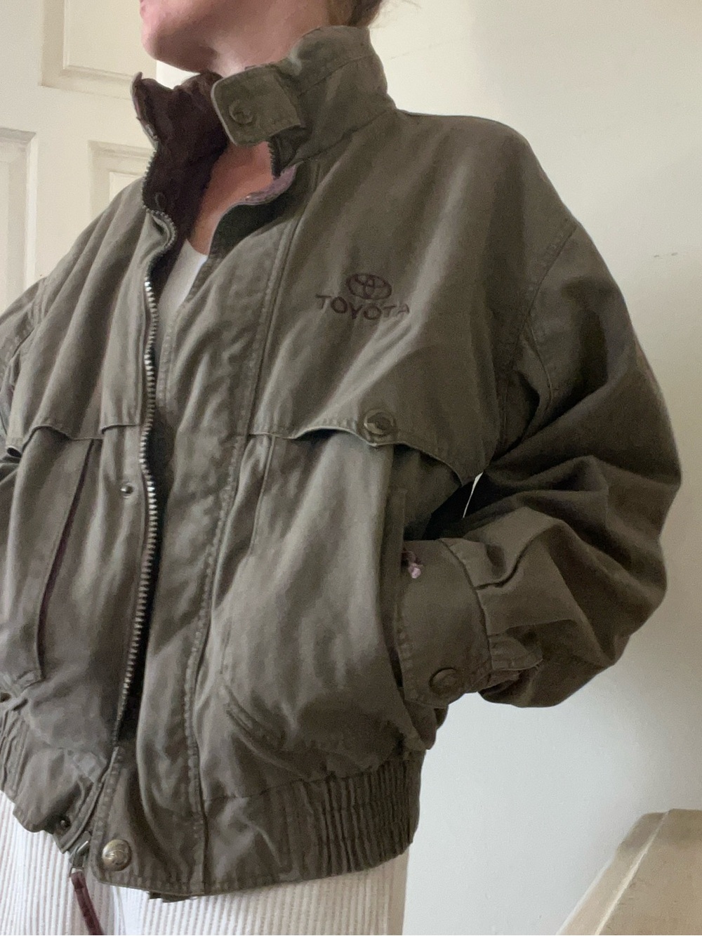 Vintage Toyota California outerwear coat Bomber Jacket